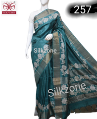 Pure Tussar Silk print saree
