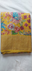 Pure Tussar Silk print saree