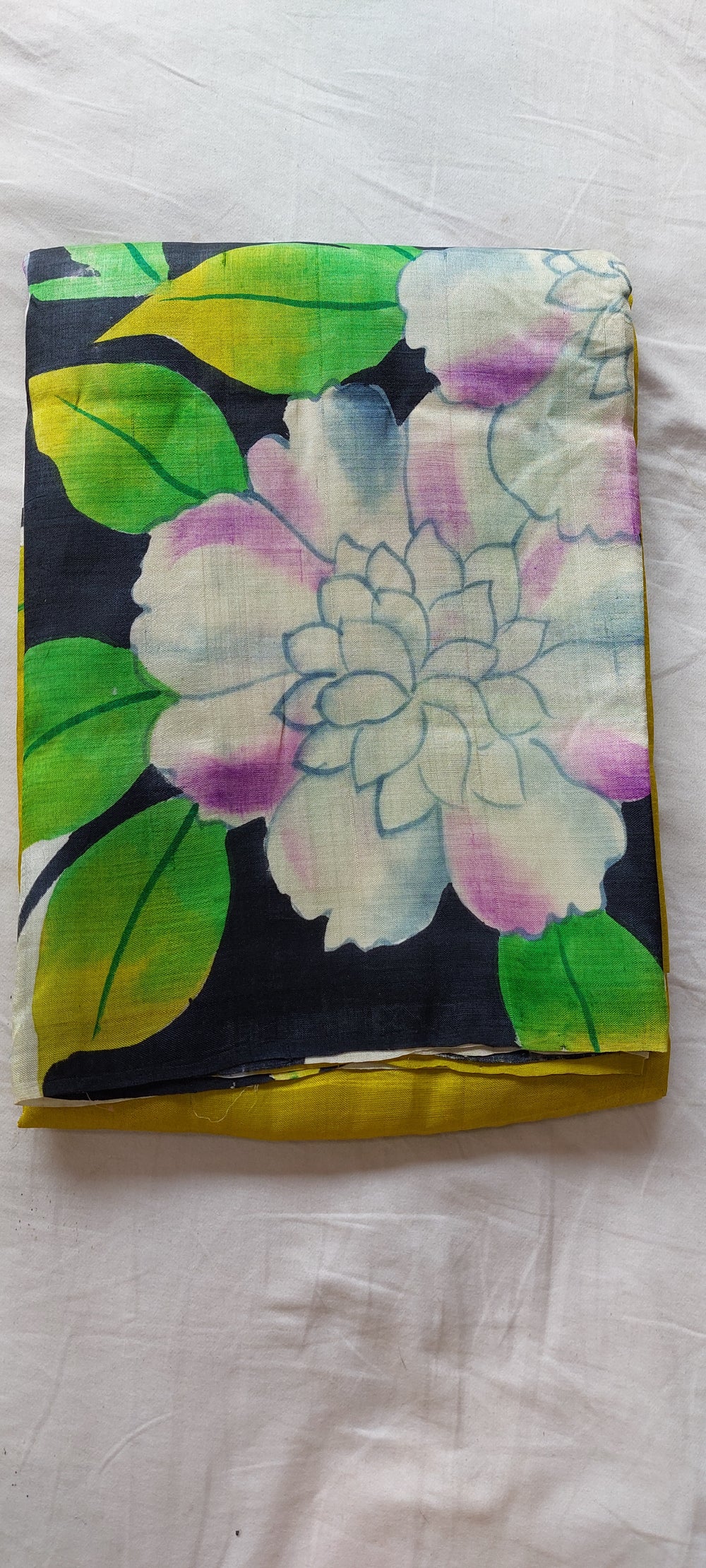 Pure Tussar Silk print saree