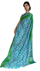 Pure Tussar Silk print saree