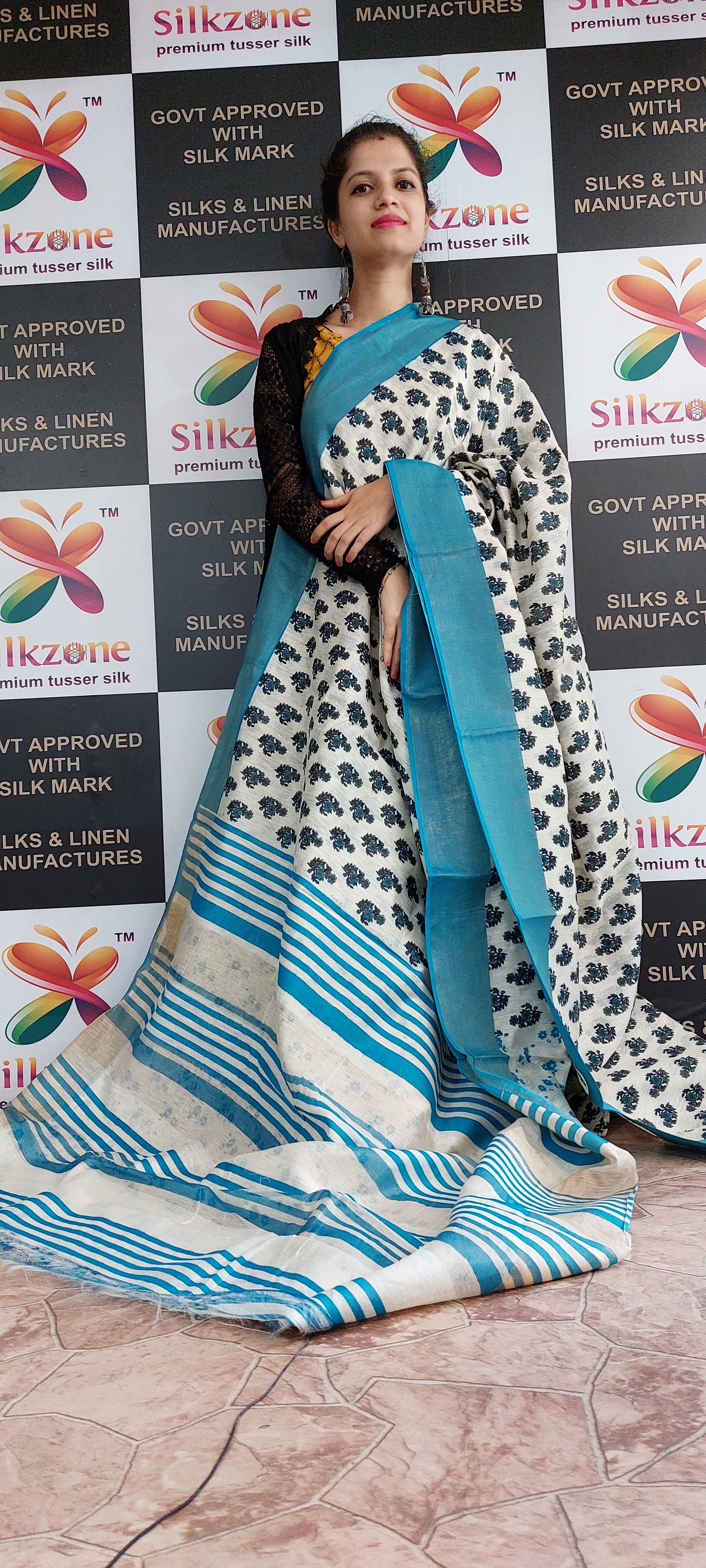 Organza Matka Silk Saree SILK ZONE