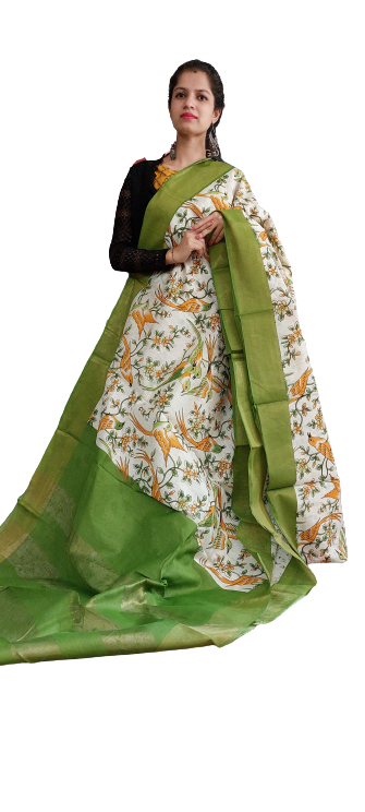 Organza Matka Silk Saree SILK ZONE