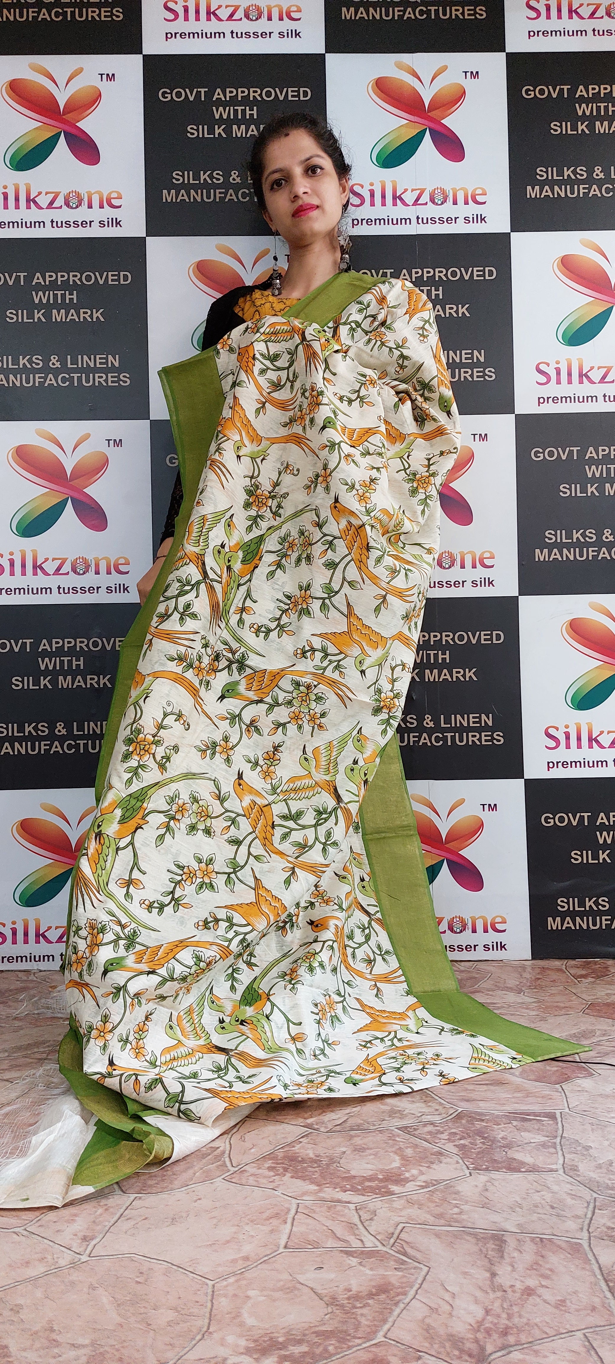 Organza Matka Silk Saree SILK ZONE