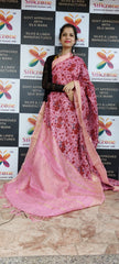 Pure Linen Print Saree SILK ZONE