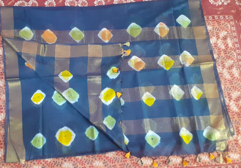 Soft silk shibori saree