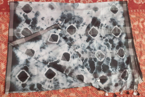 Soft silk shibori saree