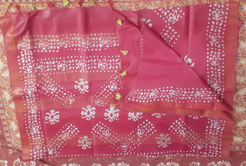 Soft silk fabric print saree