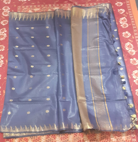 Soft silk rasgulla temple saree