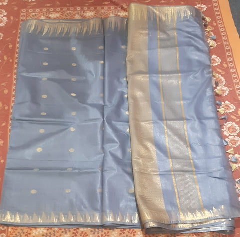 Soft silk rasgulla temple saree