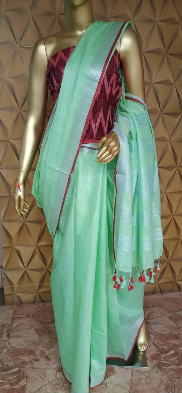 Khadi cotton saree silkzon.in