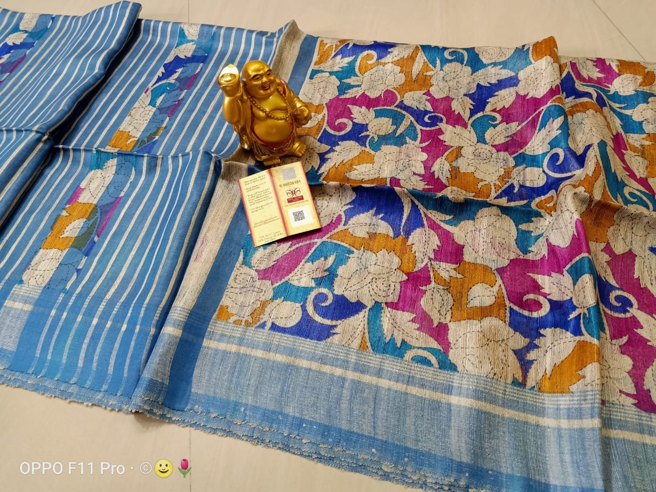 TUSSAR SILK PRINT SAREE