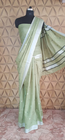 Khadi linen buta saree silkzon.in