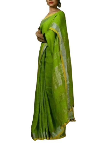 Linen saree silkzon.in