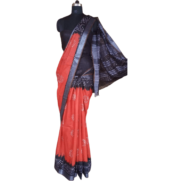 Batik print saree silkzon.in