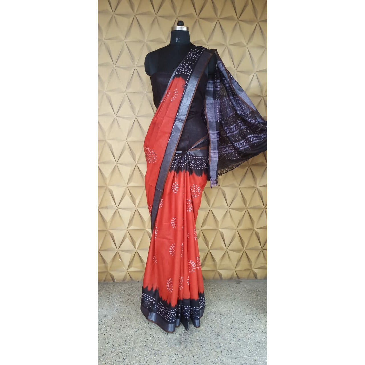 Batik print saree silkzon.in