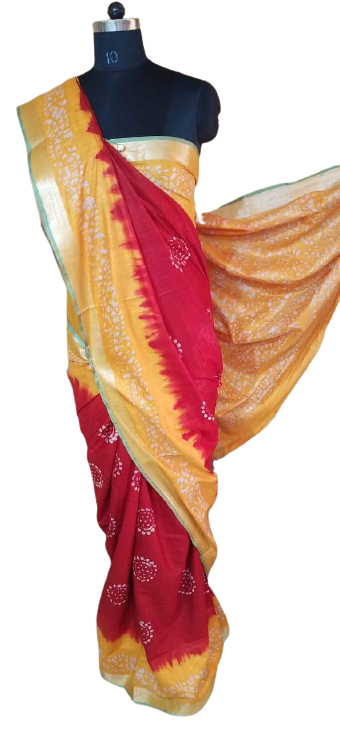 Batik print saree SILK ZONE