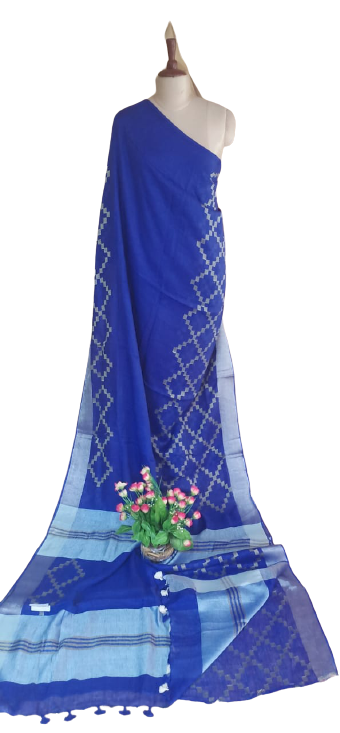 Letast linen saree SILK ZONE