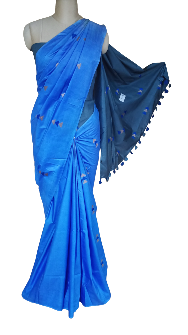 Soft silk embroidery saree SILK ZONE