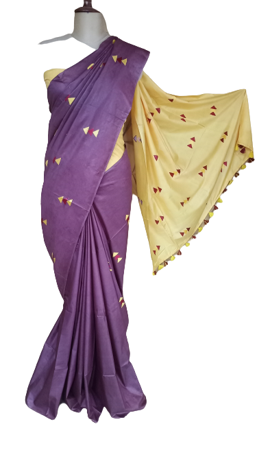 Soft silk embroidery saree SILK ZONE
