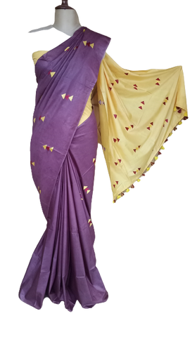 Soft silk embroidery saree SILK ZONE