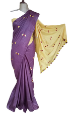 Soft silk embroidery saree SILK ZONE