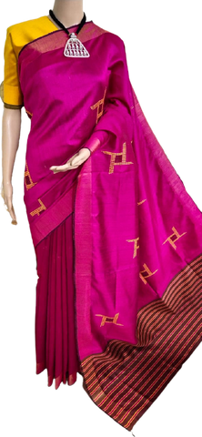 TUSSAR SILK PRINT SAREE