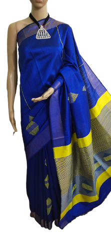 TUSSAR SILK PRINT SAREE