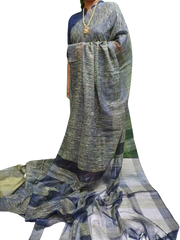 Orgenza jute ghicha saree SILK ZONE