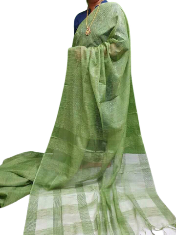 Orgenza jute  ghicha saree SILK ZONE