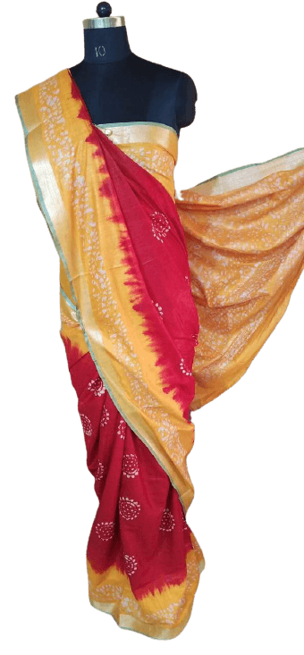 Batik print saree SILK ZONE
