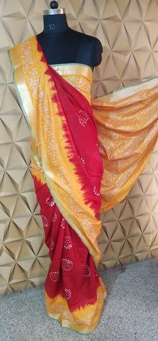 Batik print saree SILK ZONE