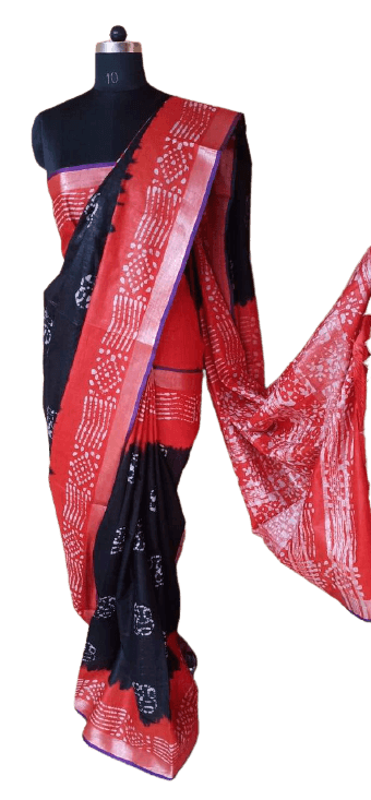 Batik print saree SILK ZONE