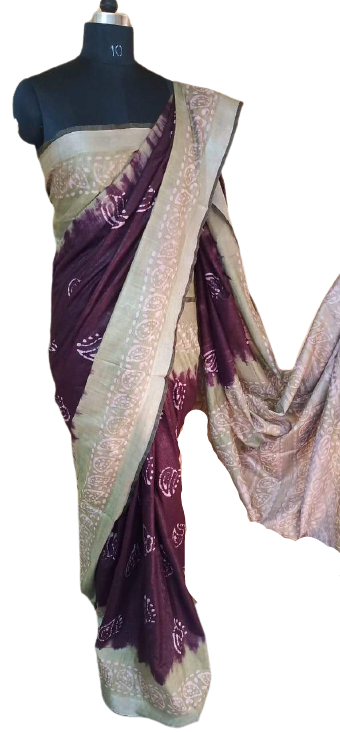 Batik print saree SILK ZONE