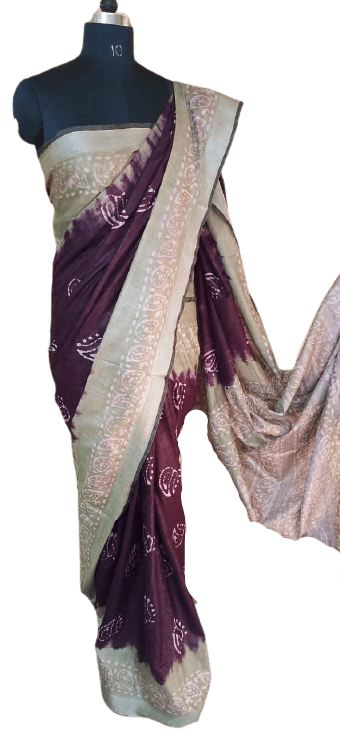 Batik print saree SILK ZONE