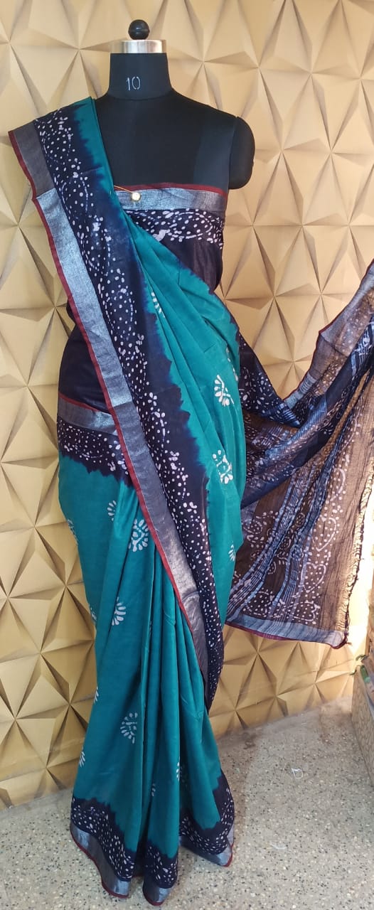 Batik print saree SILK ZONE