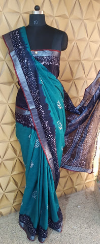 Batik print saree SILK ZONE