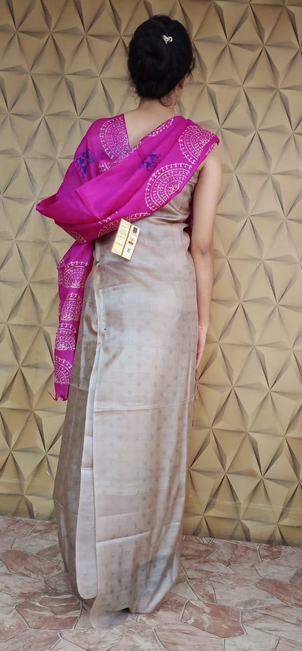 Tussar silk dupatta silkzon.in