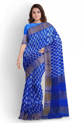 Pure Tussar Silk print saree