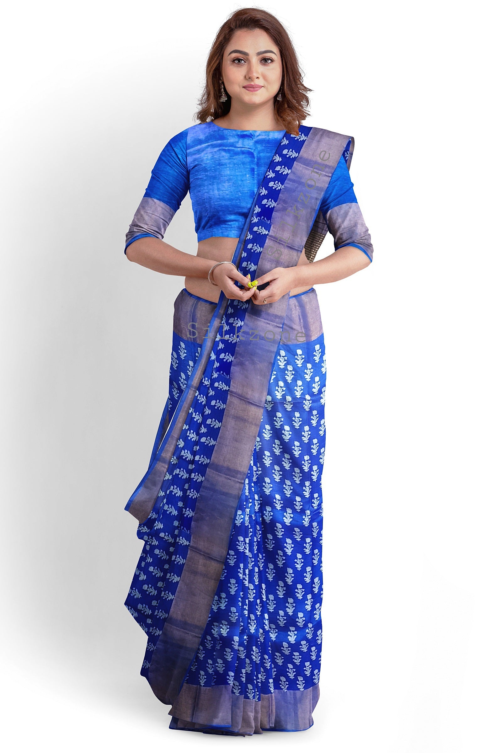 Pure Tussar Silk print saree