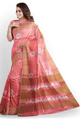 Pure Tussar Silk print saree