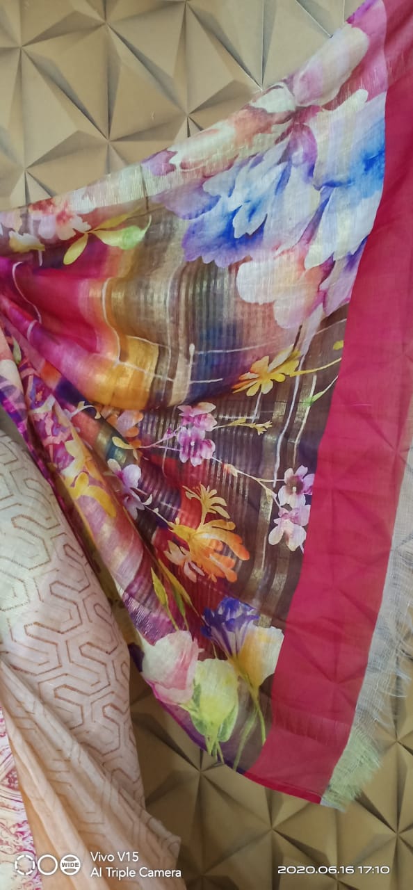 Tishu linen digital prints SILK ZONE