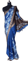 Pure Tussar Silk print saree