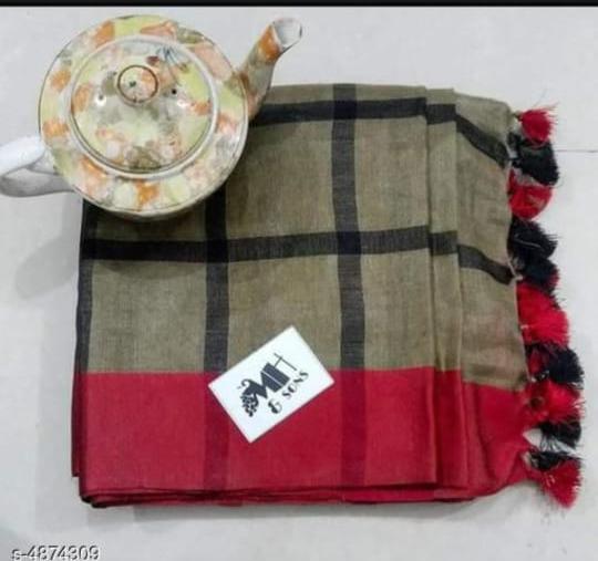 Pure linen saree silkzon.in