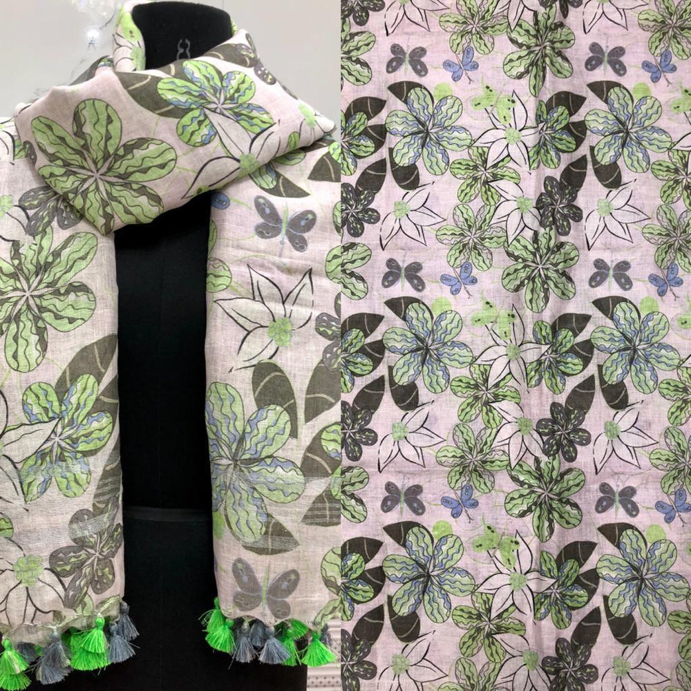 Linen digital print dupatta silkzon.in