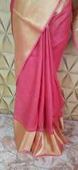 Linen plain saree silkzon.in