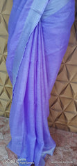 Linen plain saree silkzon.in