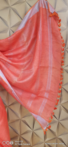linen plain saree silkzon.in