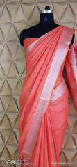 linen plain saree silkzon.in