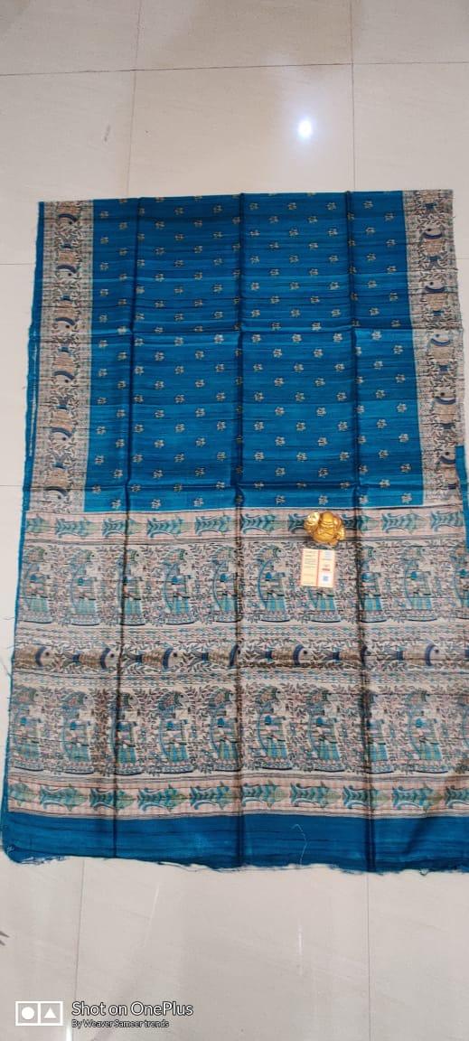 Tussar madhubani silk saree SILK ZONE