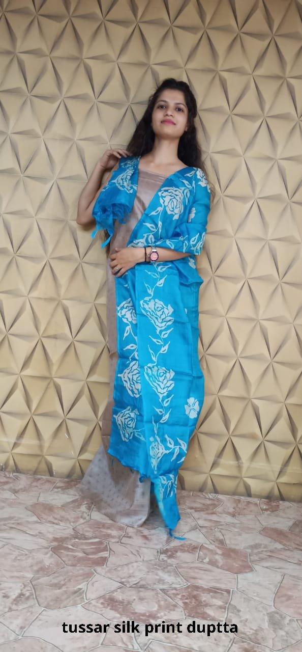 Tussar madhubani silk saree SILK ZONE